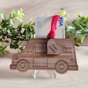 Delivery Person / Online Shopper Gift Card Holder Ornament